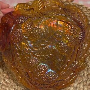 Vintage Indiana Glass Loganberry Marigold Carnival Glass
